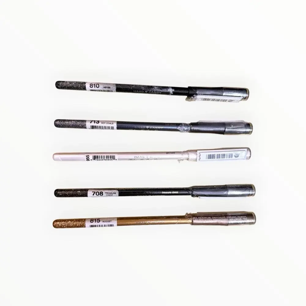 Lot of 5 Hard Candy Take Me Out Liner Glitter Eyeliner Pencils Discontinued NEW